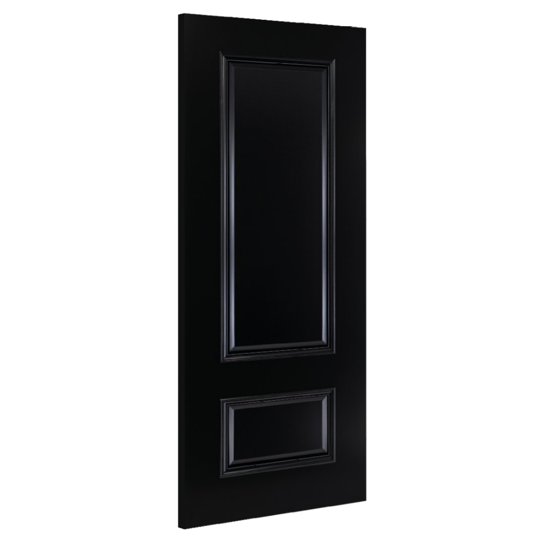 Sandringham Black Finish - Fire Door 30 - Interior Door - Carvers Interiors - Carvers Interiors