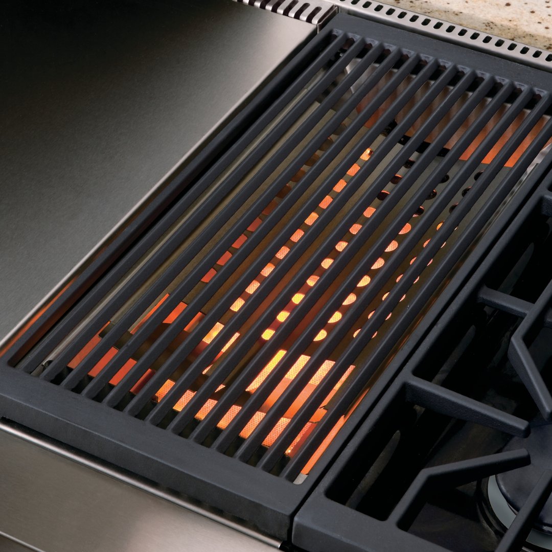 Wolf - Sealed Burner Range - Top, 4 Burner, Chargrill &amp; Griddle - Carvers Interiors - Wolf