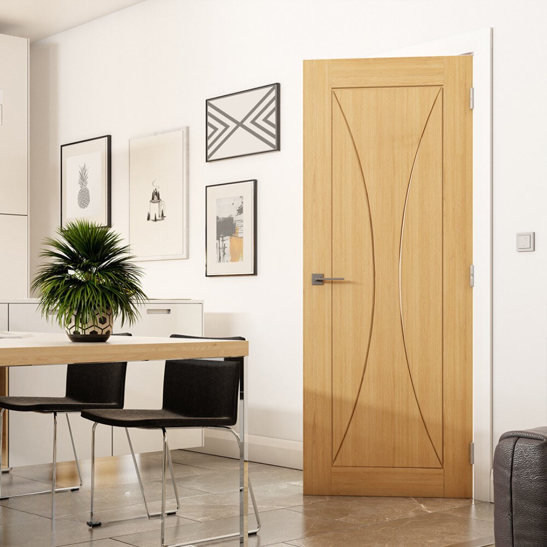 Sorrento Prefinished Oak Interior Door - Carvers Interiors - Carvers Interiors