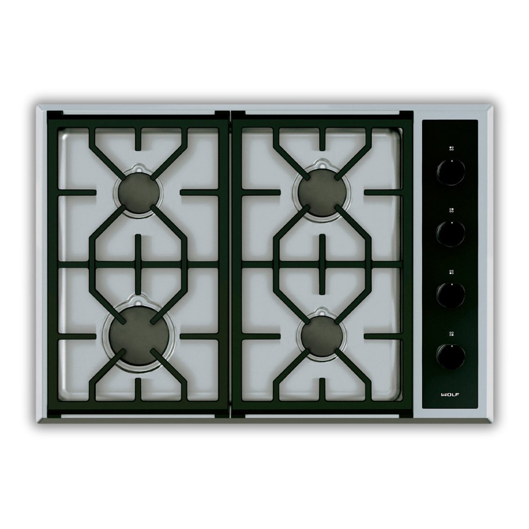 Wolf - Transitional Gas Cooktop - 762mm - Carvers Interiors - Wolf