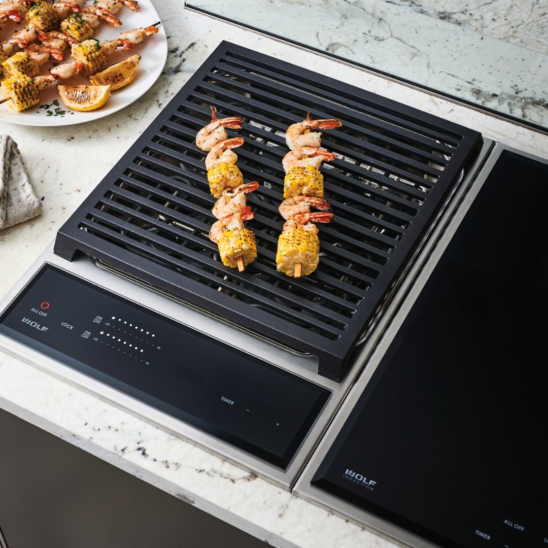 Wolf - Transitional Grill Module - Integrated Cooktops - Carvers Interiors - Wolf