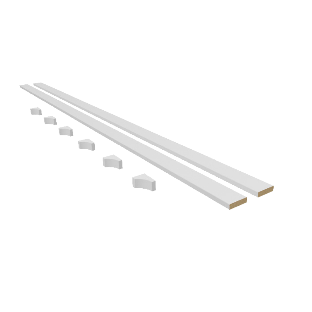 Wall Panel Kit: White Primed Picture Rail Shelf Kit (WPKT10) - Carvers Interiors - Cheshire Mouldings