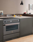 Bertazzoni Air - Tec 90cm Induction Top and Integrated Hood - Carvers Interiors - Bertazzoni