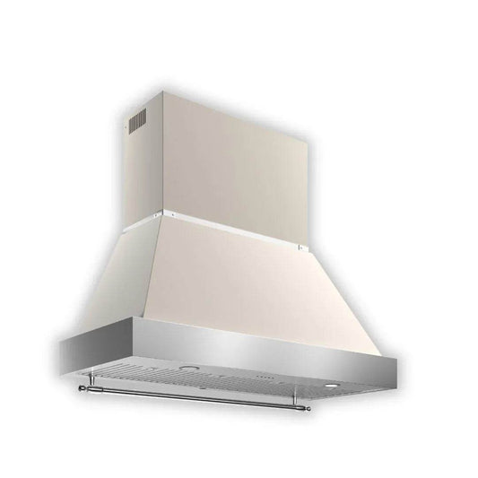 Bertazzoni Heritage Series 120cm Wall Mount Hood 1 Motor KC48HERTNE-Ivory - Carvers Interiors - Cookers and Bathroom Showroom Wolverhampton