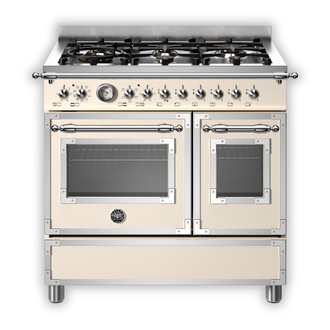 Bertazzoni Heritage Series 90cm DF Twin Cooker - Carvers Interiors - Carvers Interior