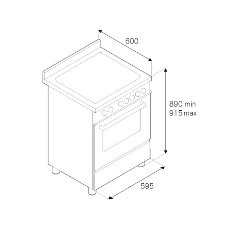 Bertazzoni Master 60cm Range Cooker Single Oven Dual Fuel - Carvers Interiors - Cookers and Bathroom Showroom Wolverhampton