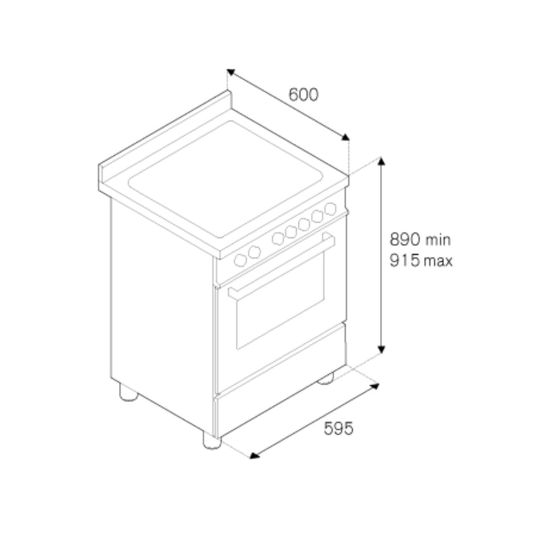 Bertazzoni Master 60cm Range Cooker Single Oven Dual Fuel - Carvers Interiors - Carvers Interior