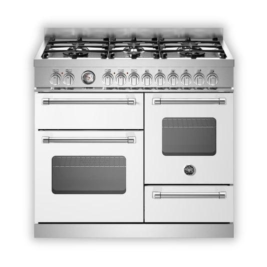 Bertazzoni Master Series 100cm DF XG Cooker - Matt White - Carvers Interiors - Bertazzoni