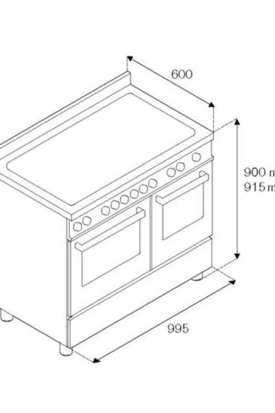 Bertazzoni Master Series 100cm Induction Twin Cooker - Carvers Interiors - Cookers and Bathroom Showroom Wolverhampton