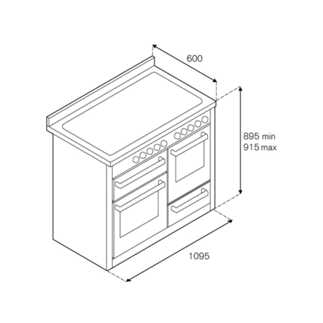 Bertazzoni Master Series 110cm DF XG Cooker - Carvers Interiors - Carvers Interior