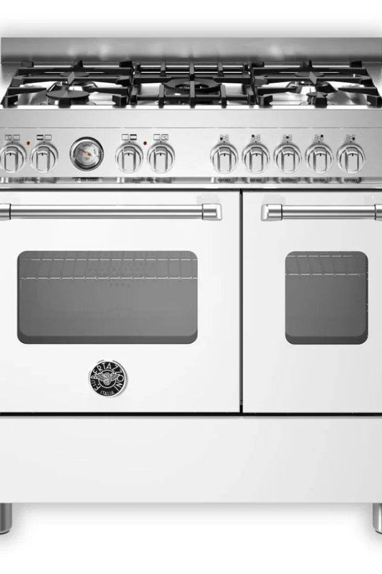 Bertazzoni Master Series 90cm DF Twin Cooker - Matt White - Carvers Interiors - Cookers and Bathroom Showroom Wolverhampton
