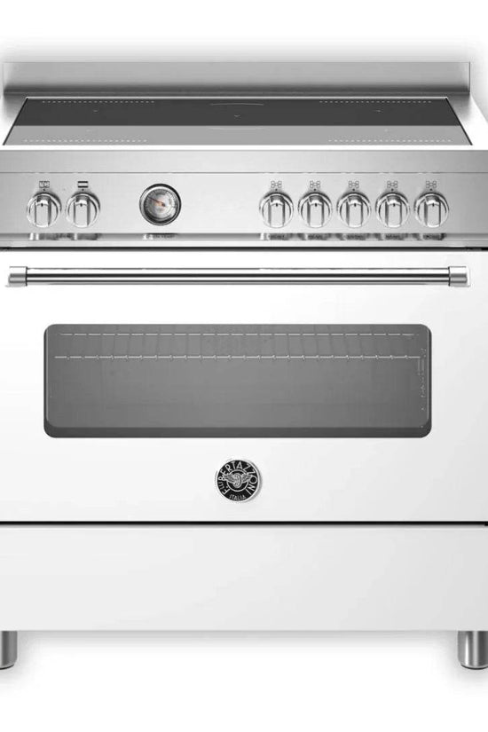 Bertazzoni Master Series 90cm Induction Single Cooker - Matt White - Carvers Interiors - Cookers and Bathroom Showroom Wolverhampton