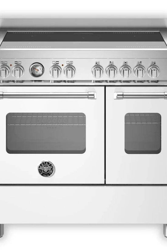 Bertazzoni Master Series 90cm Induction Twin Cooker - Matt White - Carvers Interiors - Cookers and Bathroom Showroom Wolverhampton