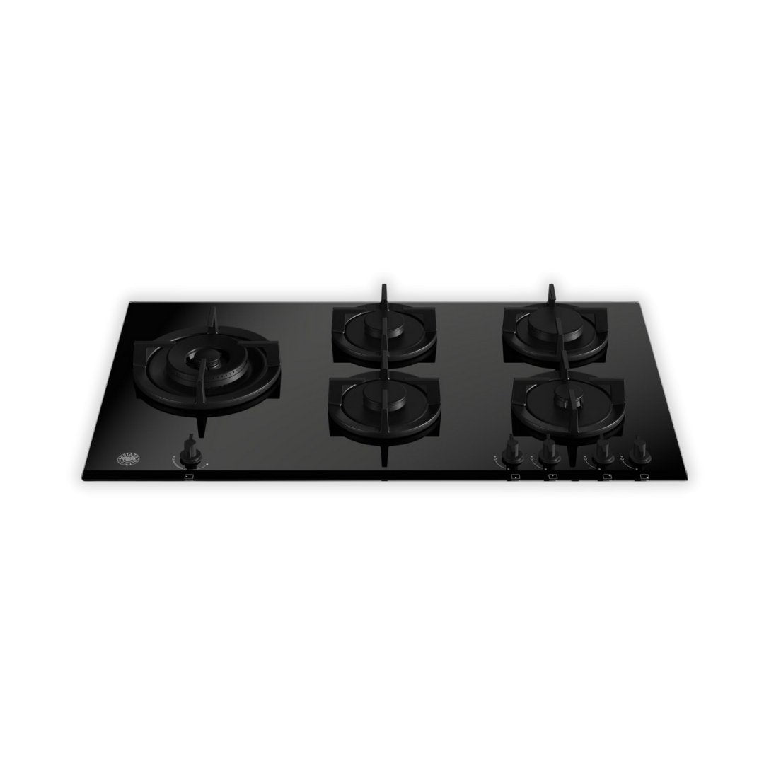 Bertazzoni - Modern - 90cm Gas on Glass Hob with Lateral Wok - Carvers Interiors - Bertazzoni