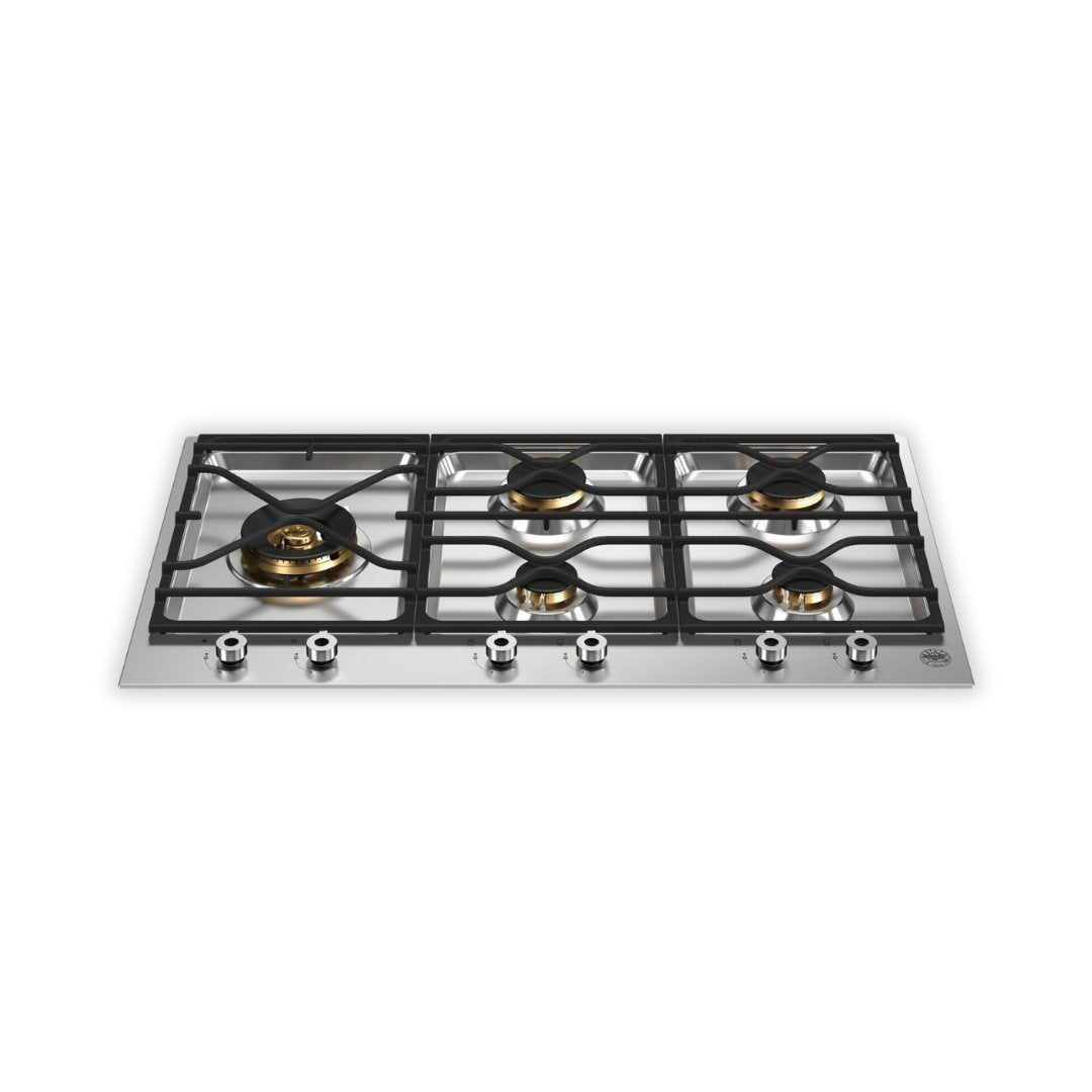 Bertazzoni - Professional - 90cm 3 - Segment 5 - Burner Gas Hob - Carvers Interiors - Bertazzoni