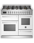 Bertazzoni Professional Series 100cm Dual Fuel XG Range Cooker - White - Carvers Interiors - Carvers Interior