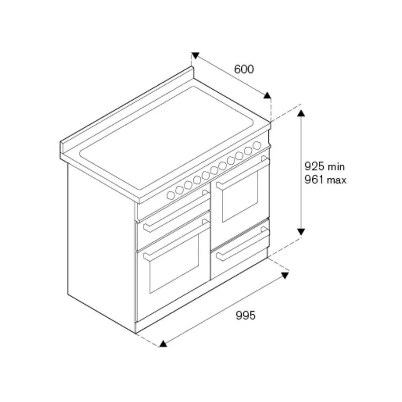 Bertazzoni Professional Series 100cm Induction XG Range Cooker - Carvers Interiors - Cookers and Bathroom Showroom Wolverhampton