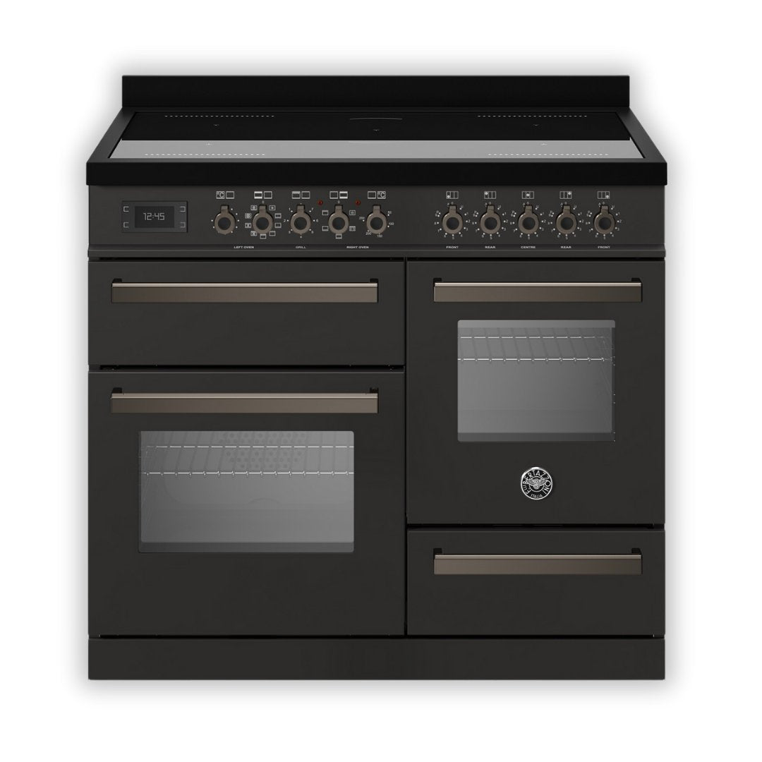 Bertazzoni Professional Series 100cm Induction XG Range Cooker - Carbonio - Carvers Interiors - Carvers Interior