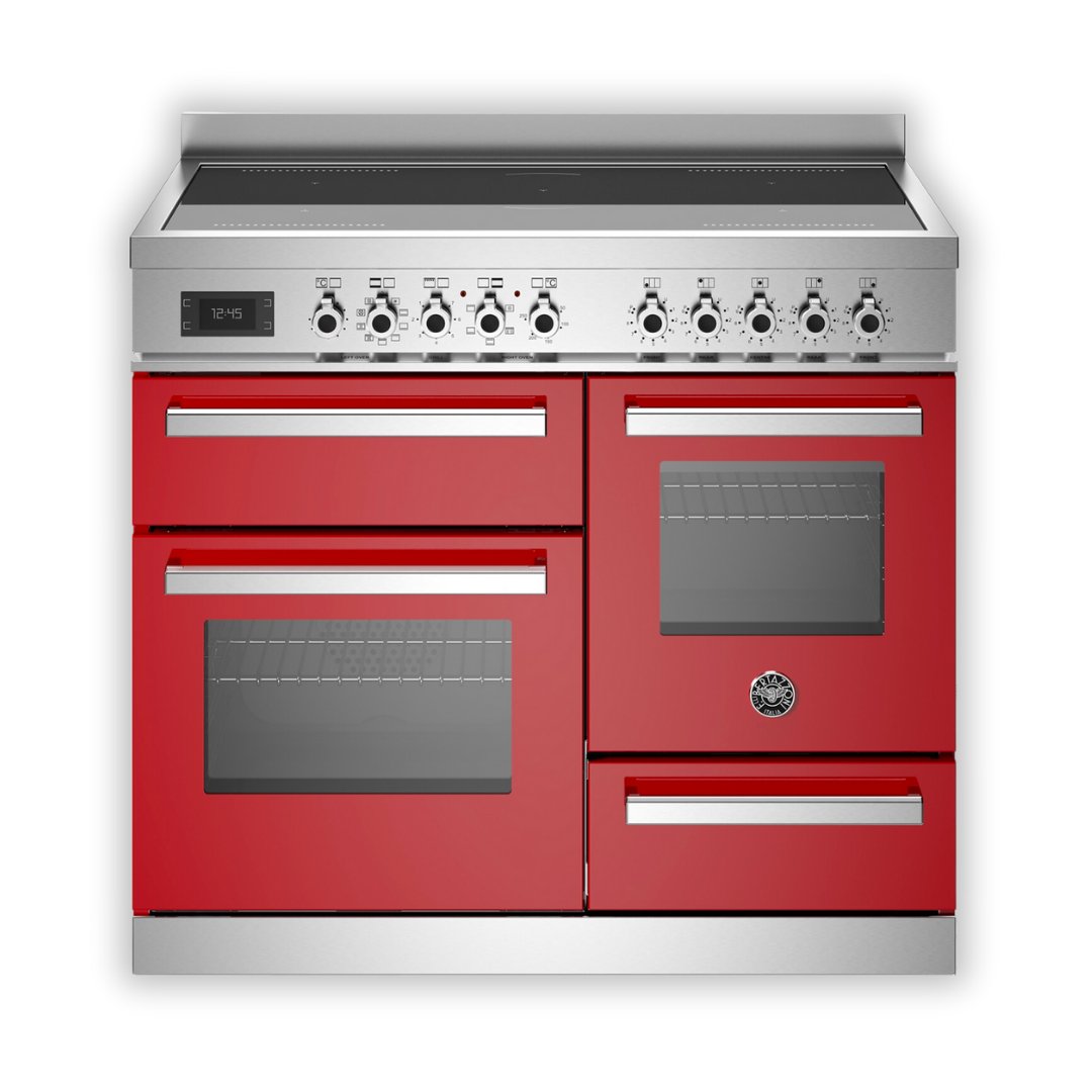 Bertazzoni Professional Series 100cm Induction XG Range Cooker - Red - Carvers Interiors - Carvers Interior