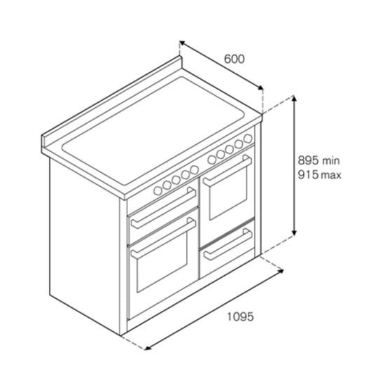 Bertazzoni Professional Series 110cm Induction XG Cooker - Carvers Interiors - Carvers Interior