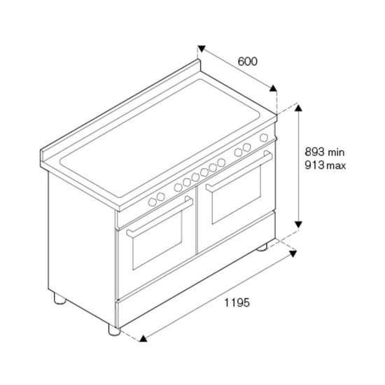 Bertazzoni Professional Series 120cm Induction Twin Cooker - Carvers Interiors - Carvers Interior