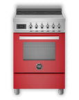 Bertazzoni Professional Series 60cm Induction Single Cooker - Red - Carvers Interiors - Carvers Interior