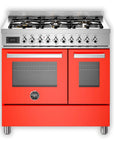 Bertazzoni Professional Series 90cm Dual Fuel Range Cooker with Electric Double Oven - Carvers Interiors - Carvers Interior