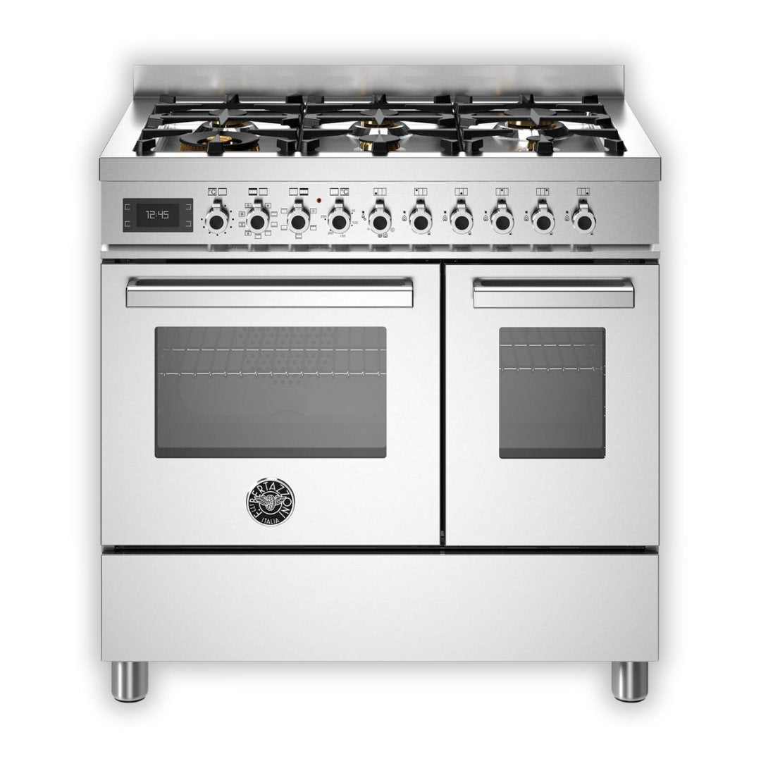 Bertazzoni Professional Series 90cm Dual Fuel Range Cooker with Electric Double Oven - Carvers Interiors - Carvers Interior