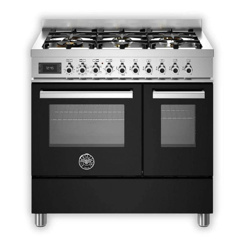 Bertazzoni Professional Series 90cm Dual Fuel Range Cooker with Electric Double Oven - Carvers Interiors - Cookers and Bathroom Showroom Wolverhampton