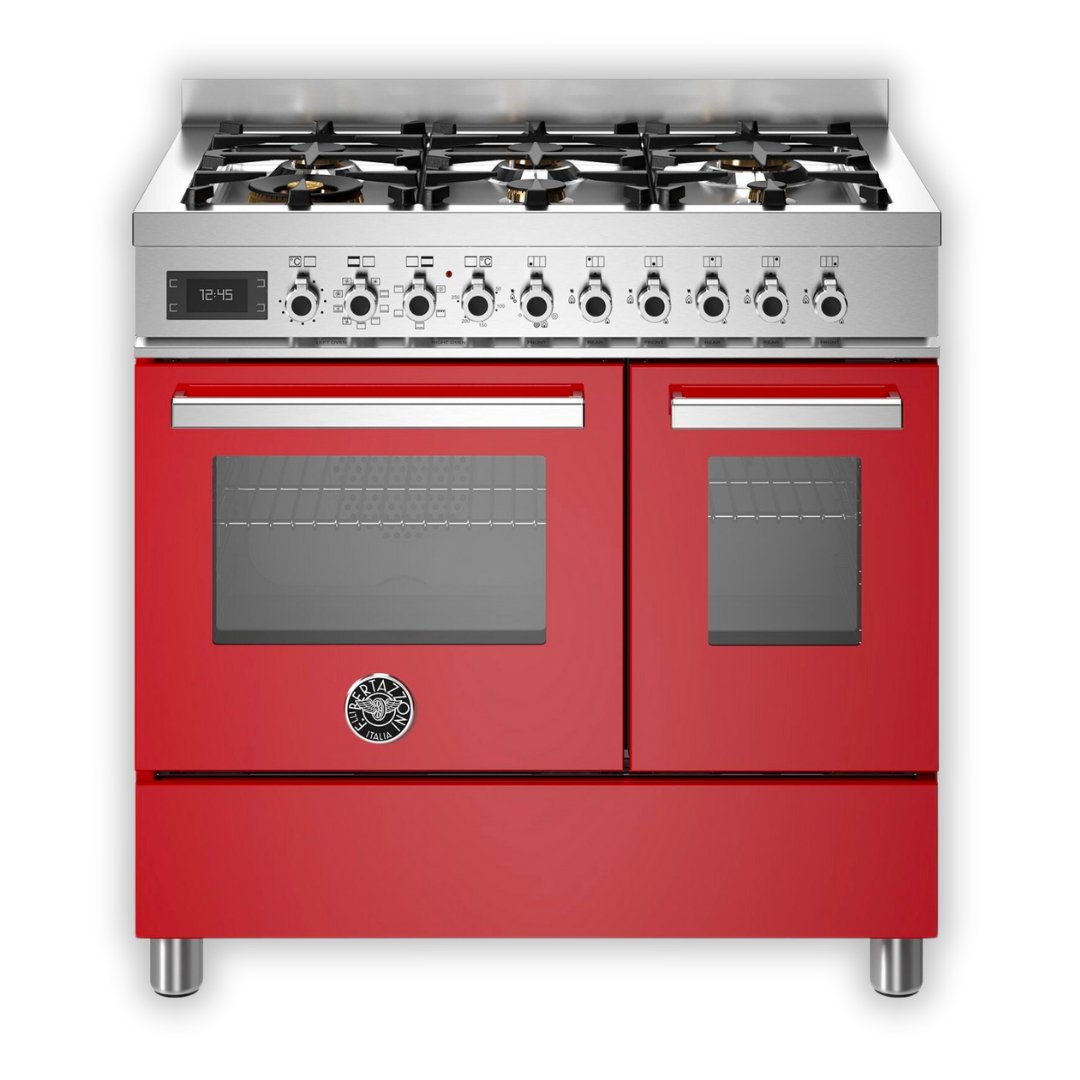 Bertazzoni Professional Series 90cm Dual Fuel Range Cooker with Electric Double Oven - Carvers Interiors - Carvers Interior