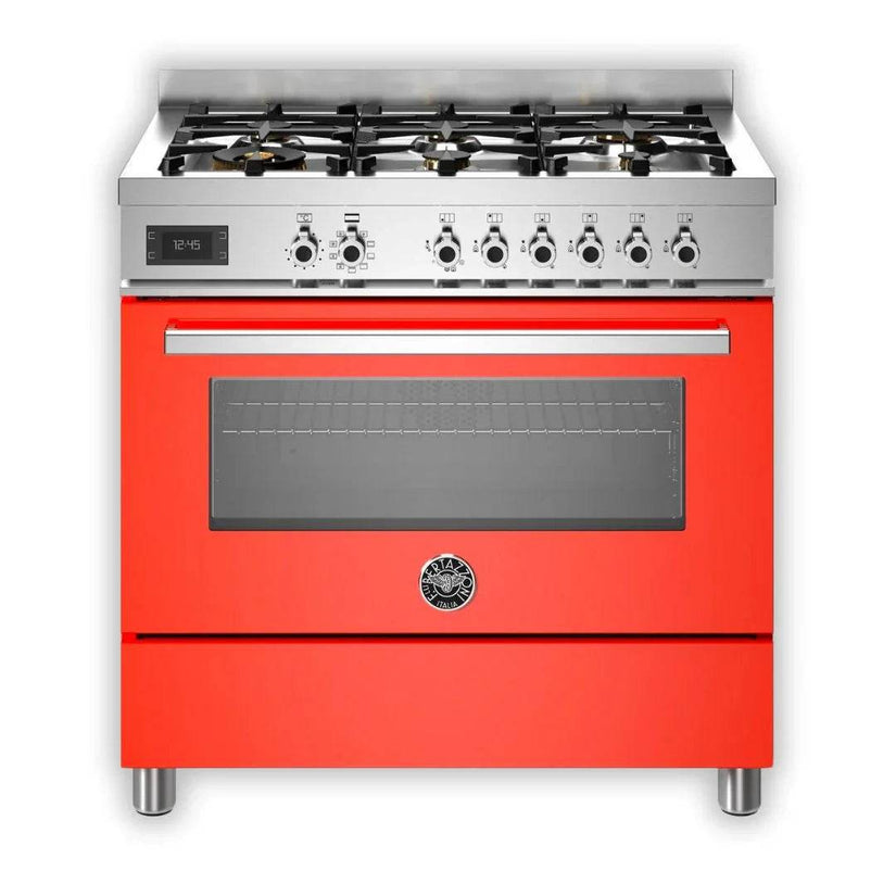 Bertazzoni Professional Series 90cm Dual Fuel Range Cooker with Electric Oven - Carvers Interiors - Cookers and Bathroom Showroom Wolverhampton
