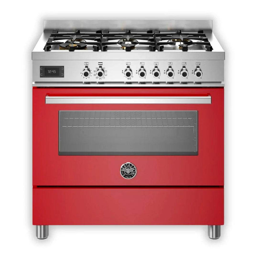 Bertazzoni Professional Series 90cm Dual Fuel Range Cooker with Electric Oven - Carvers Interiors - Cookers and Bathroom Showroom Wolverhampton