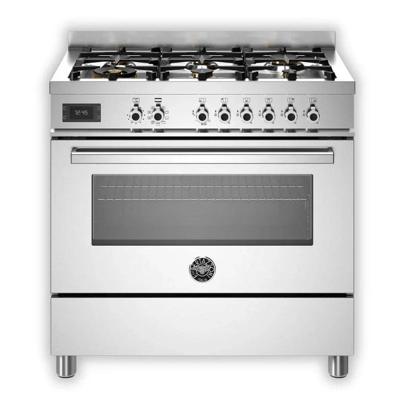 Bertazzoni Professional Series 90cm Dual Fuel Range Cooker with Electric Oven - Carvers Interiors - Cookers and Bathroom Showroom Wolverhampton