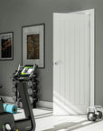 Ely White Primed Interior Door - Carvers Interiors - Deanta Doors