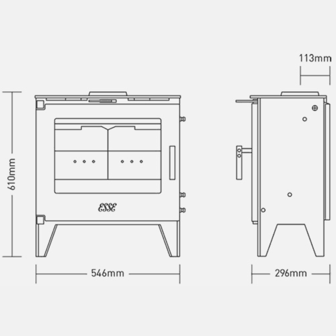 Esse 155 Log Burner - Collection Only - Carvers Interiors - Esse