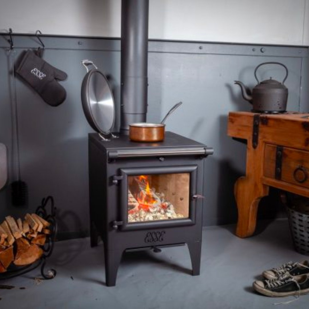 Esse Warmheart wood fired cook stove - Available Now - Carvers Interiors - Carvers Interior