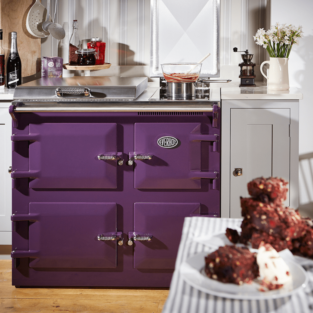 Everhot 100+ Series 100cm Electric Cast Iron Range Cooker - Carvers Interiors - Everhot