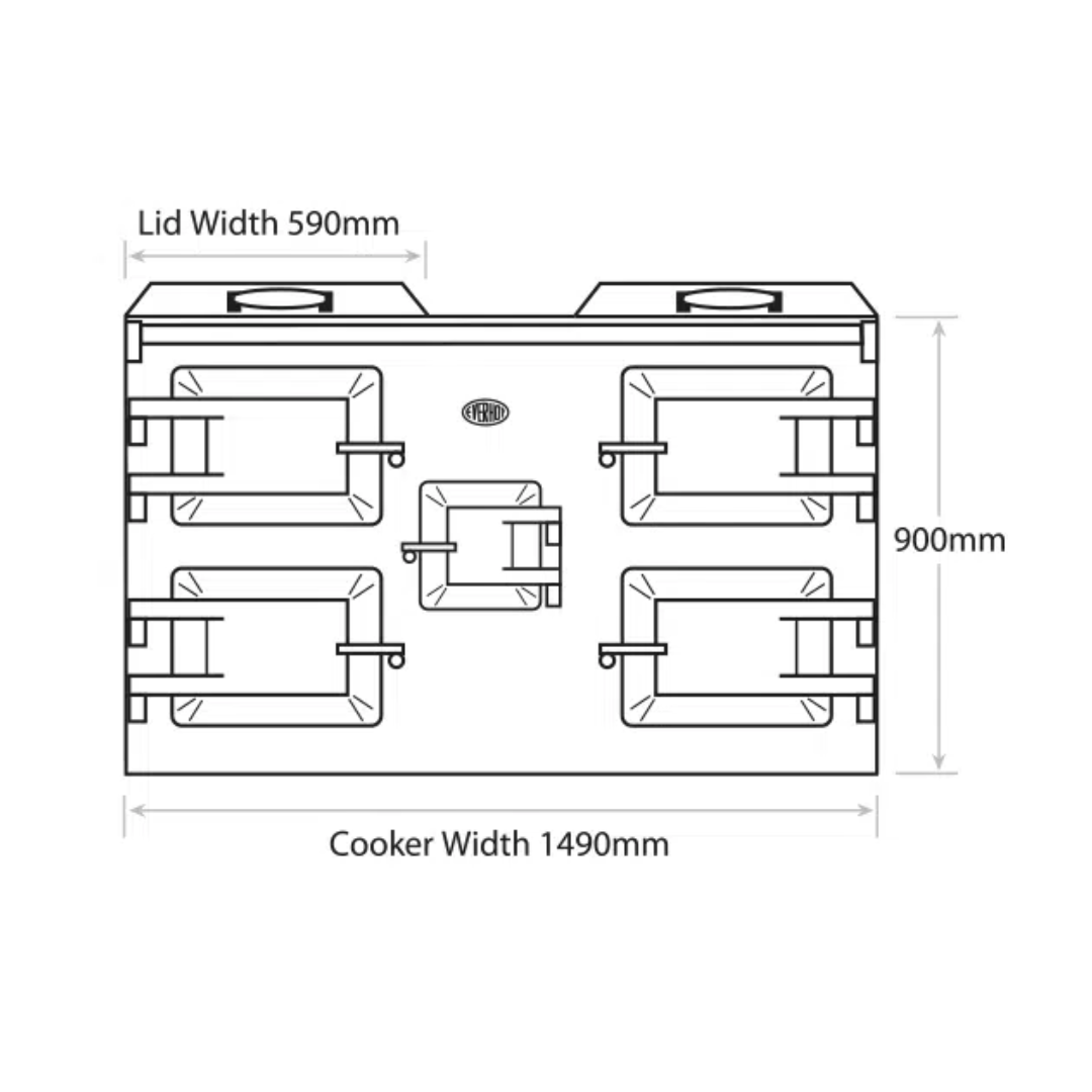 Everhot 150i Series 150cm Induction Cast Iron Range Cooker - Carvers Interiors - Everhot