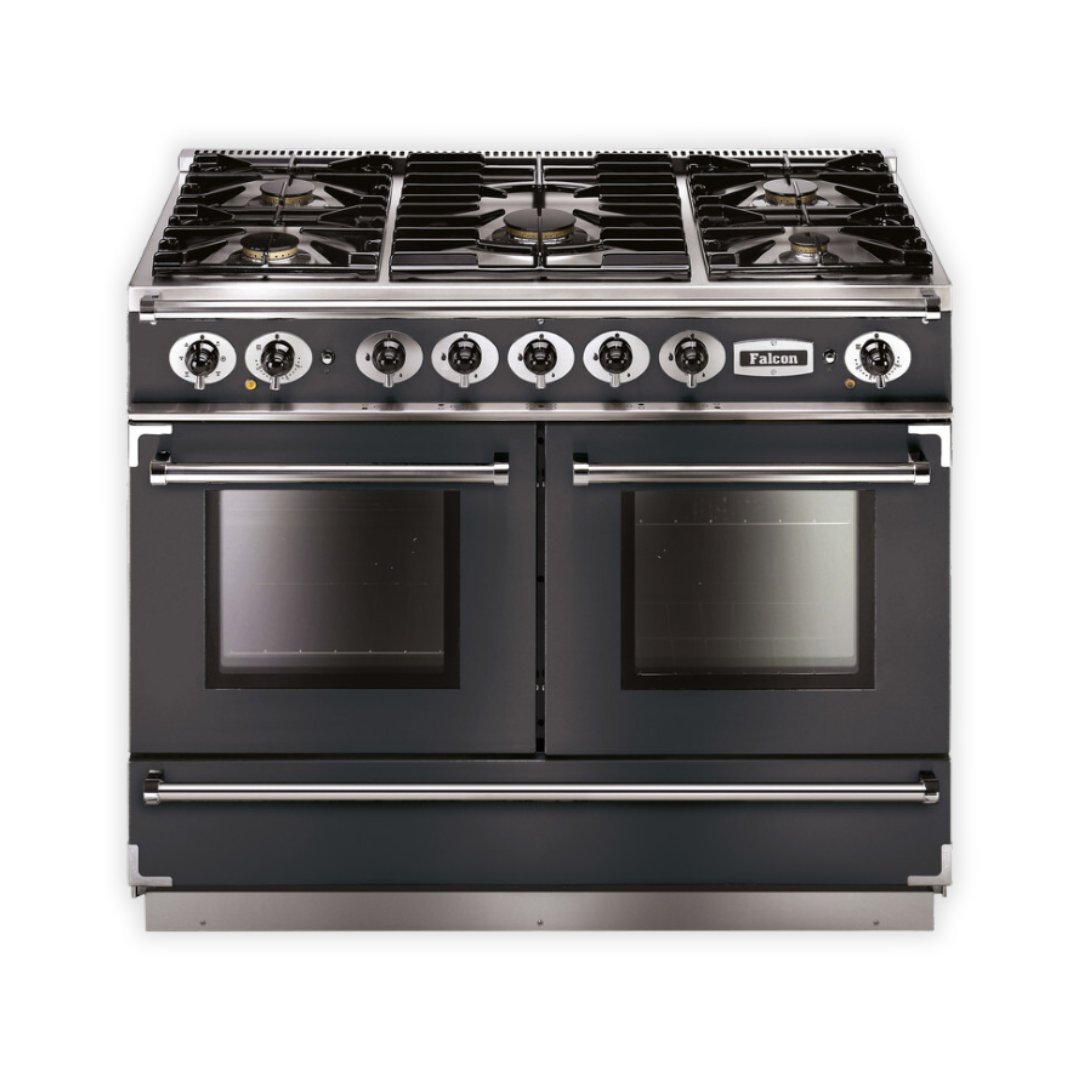 Ex - Display Falcon Continental - 1092mm - Dual Fuel Range Cooker - Slate Grey/Nickel - Carvers Interiors - Carvers Interior