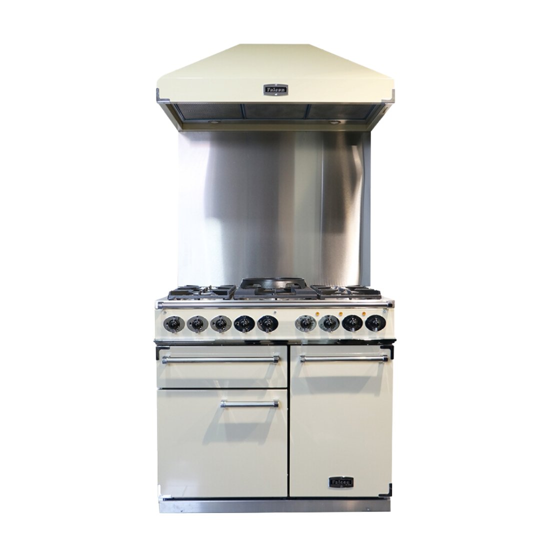 Ex - Display - Falcon Deluxe - 1000mm - Dual Fuel Range, Hood and Splashback - Carvers Interiors - Carvers Interior