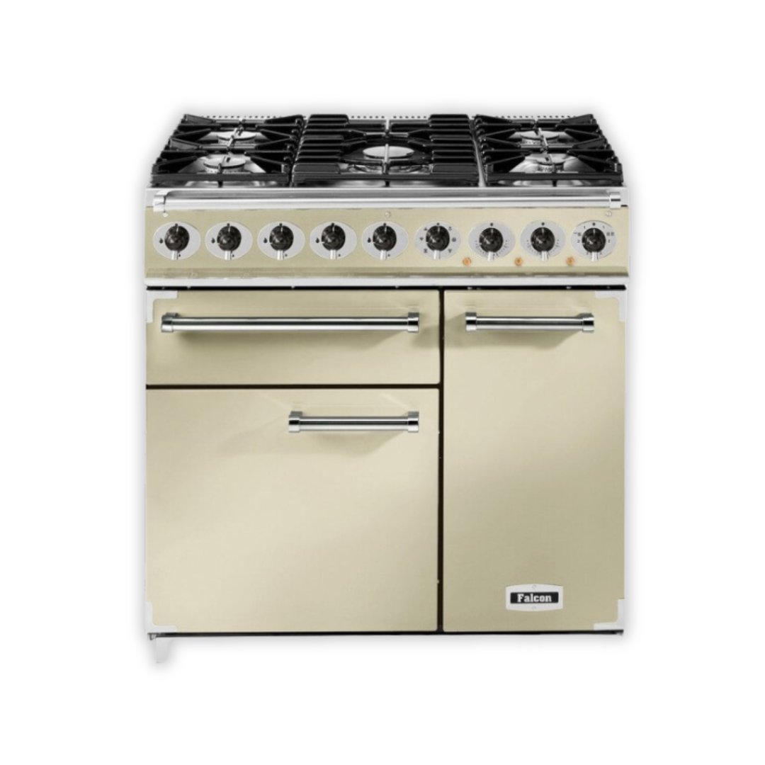 Ex - Display - Falcon Deluxe - 1000mm - Dual Fuel Range, Hood and Splashback - Carvers Interiors - Carvers Interior