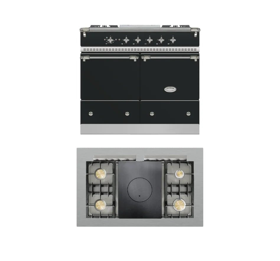 Lacanche Cluny Classic 1000mm Range Cooker - Anthracite/Nickel (Traditional Hob) - ESTIMATED DECEMBER - Carvers Interiors - Lacanche