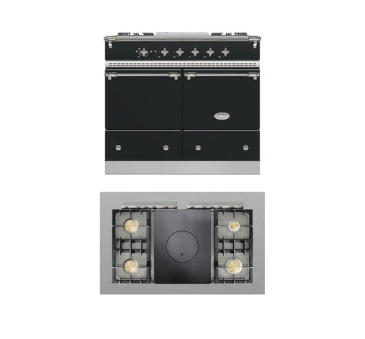 Lacanche Cluny Classic 1000mm Range Cooker - Anthracite/Nickel (Traditional Hob) - ESTIMATED DECEMBER - Carvers Interiors - Lacanche