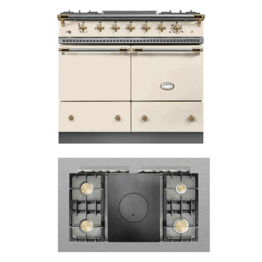 Lacanche Cluny Classic 1000mm Range Cooker - Ivory/Brass - Carvers Interiors - Lacanche
