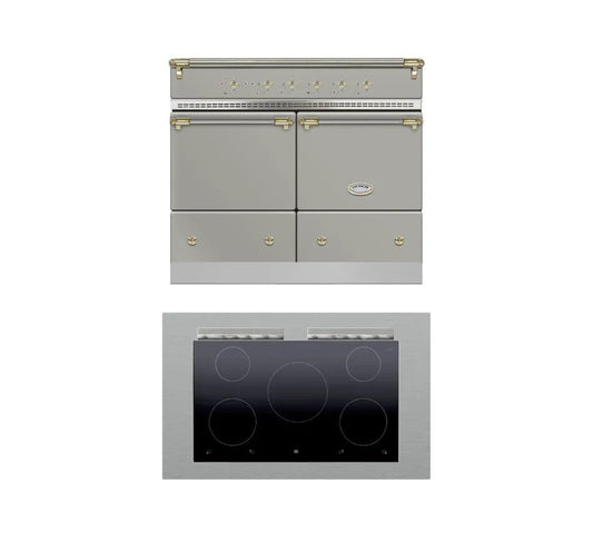 Lacanche Cluny Classic 1000mm Range Cooker - Stainless Steel/Brass (Induction Hob) - ESTIMATED JANUARY - Carvers Interiors - Lacanche