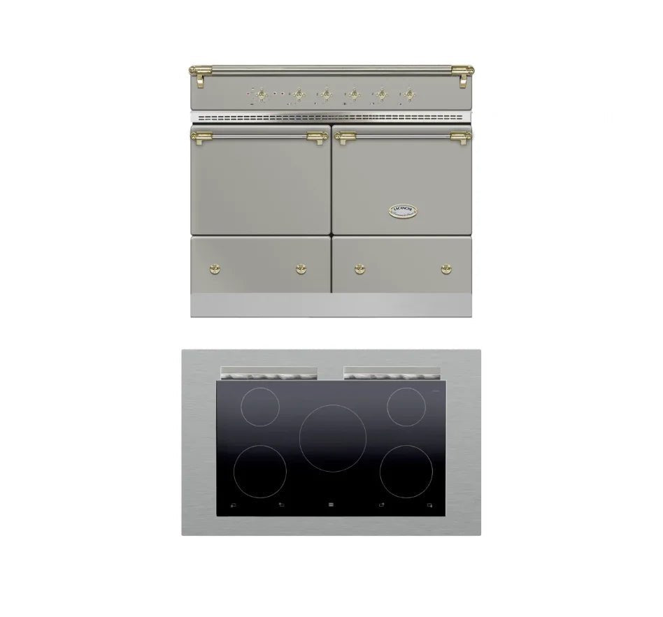 Lacanche Cluny Classic 1000mm Range Cooker - Stainless Steel/Brass (Induction Hob) - ESTIMATED JANUARY - Carvers Interiors - Lacanche