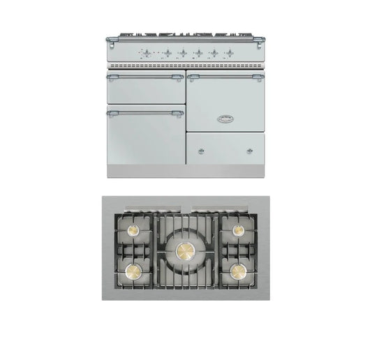 Lacanche Macon Classic 1000mm Range Cooker - Mist Grey/Chrome - ESTIMATED DECEMBER - Carvers Interiors - Lacanche