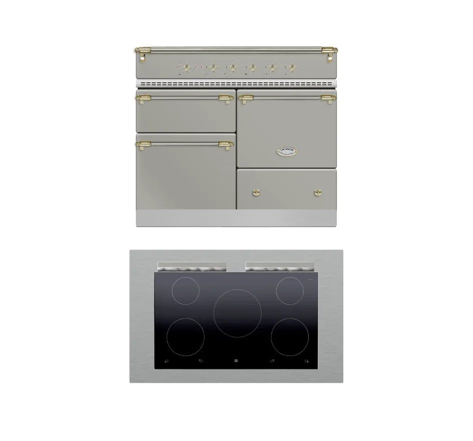 Lacanche Macon Classic 1000mm Range Cooker - Stainless Steel/Brass (Induction Hob) - ESTIMATED JANUARY - Carvers Interiors - Lacanche