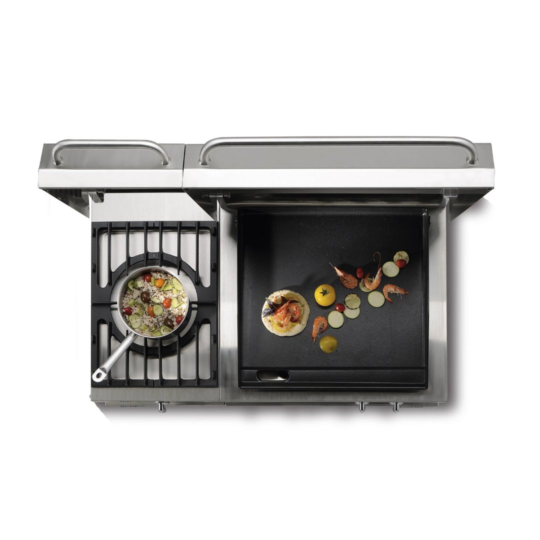 Lacanche Open' Cook - 1100mm Wide Integrated Hob - Outdoor Kitchen - Carvers Interiors