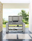 Lacanche Open' Cook - 1500mm Wide Integrated Hob with Lava Rock Grill Outdoor Kitchen - Carvers Interiors